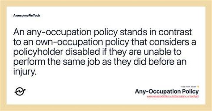Any-occupation policy - How To Discuss