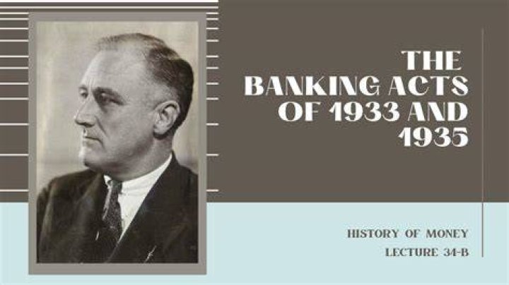 Banking Act of 1933 - How To Discuss