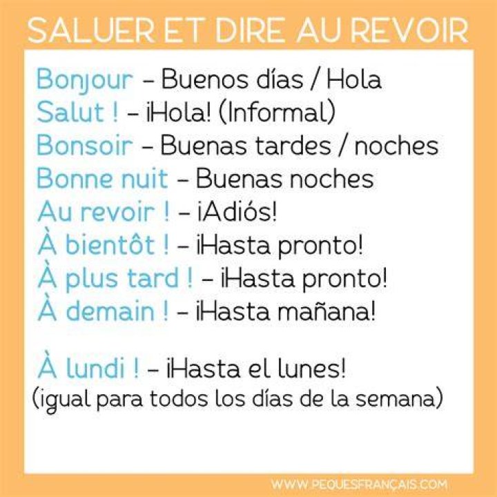 Buenos Dias En Frances - How To Discuss