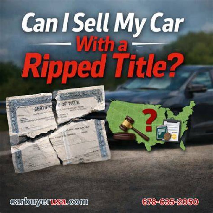 Can I Sell My Car With A Ripped Title