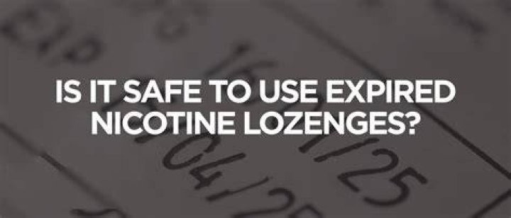 Can I Use Expired Nicotine Lozenges