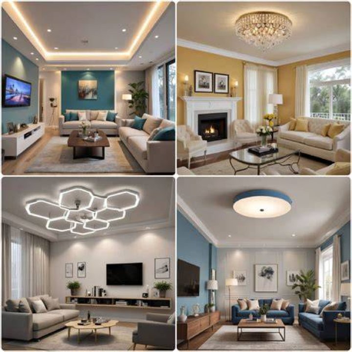 Ceiling living room lighting ideas