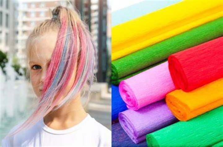 Como TeÃ±ir El Pelo Con Papel Crepe