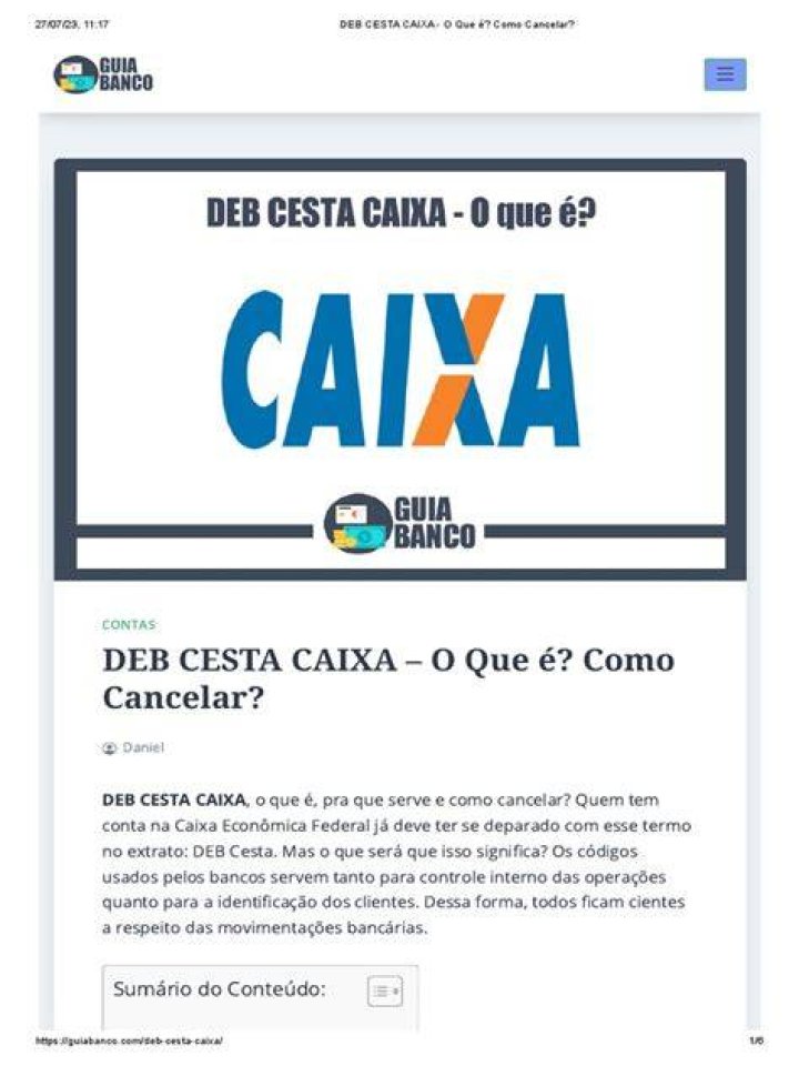 Deb Cesta Caixa - How To Discuss