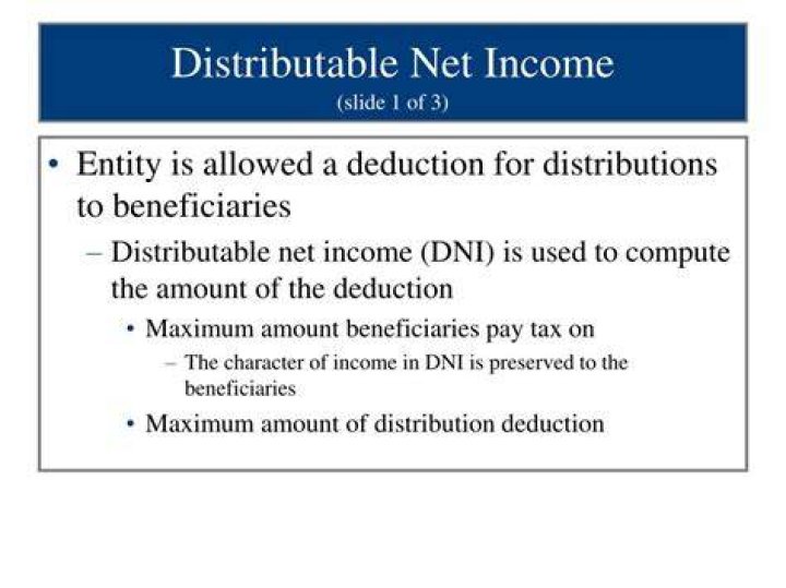 Distributable Net Income (DNI) - How To Discuss