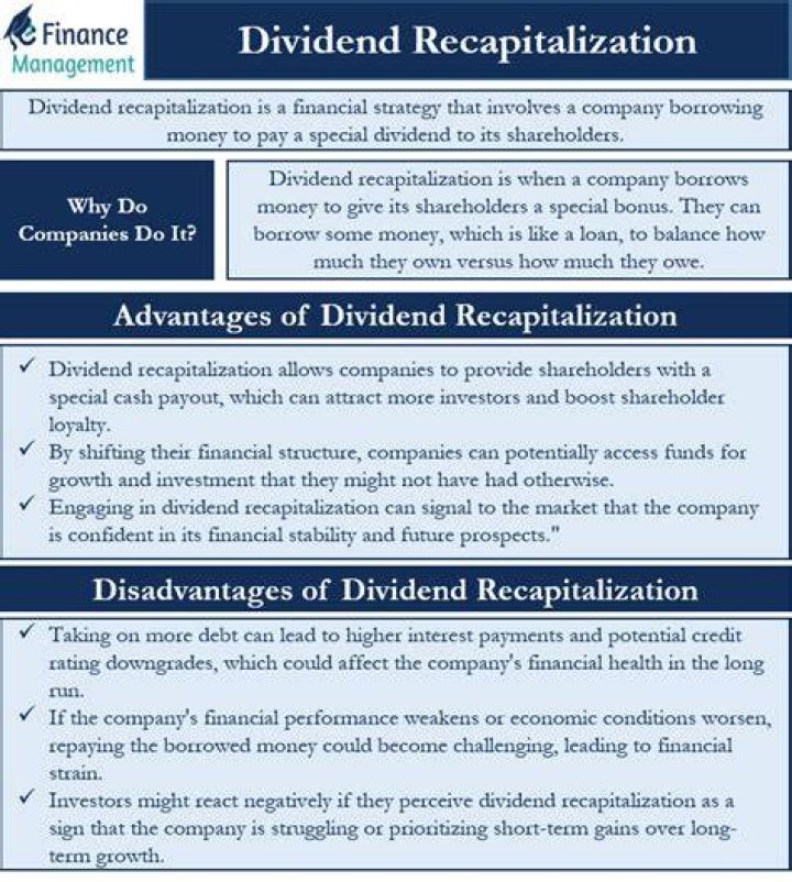 Dividend Recapitalization - How To Discuss
