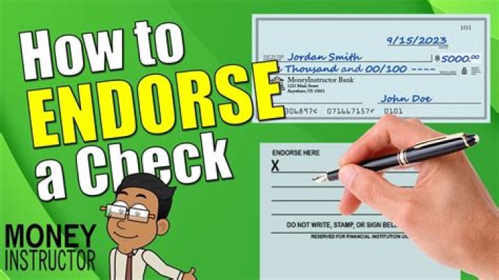 Do I Sign The Back Of A Check