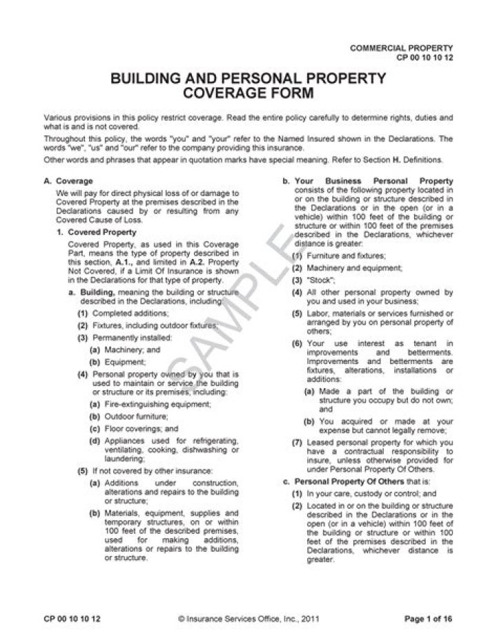 Dwelling Property Coverage Forms - How To Discuss
