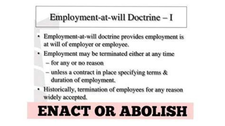 Employment-at-will Doctrine - How To Discuss