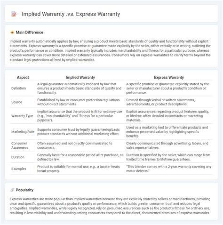 Express warranty - How To Discuss