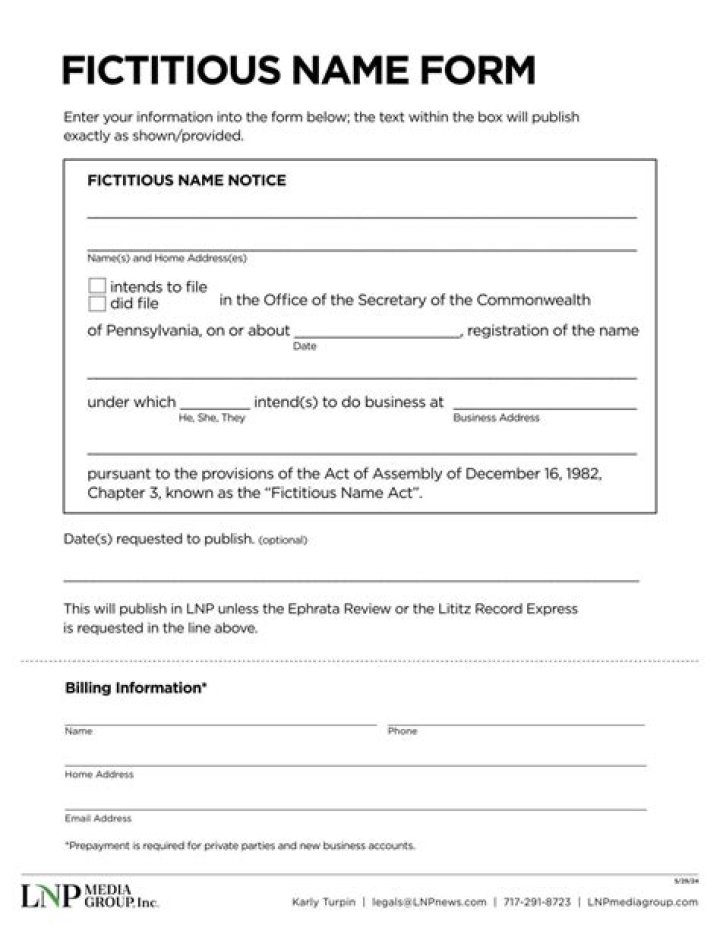 Fictitious Name Certificate - How To Discuss