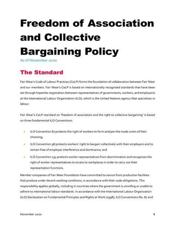 Freedom of association - How To Discuss