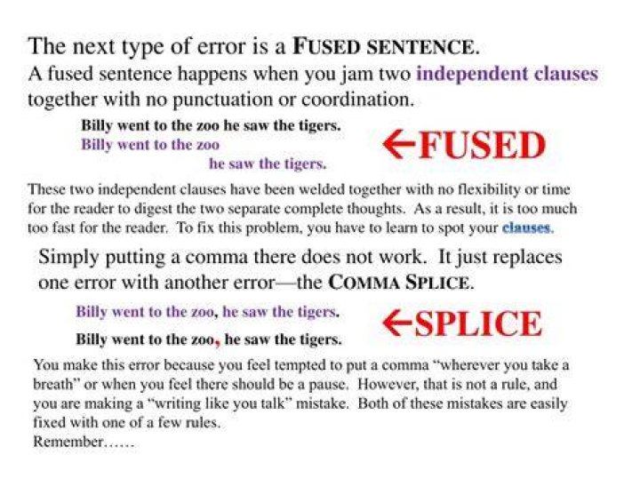 Fused sentence - How To Discuss