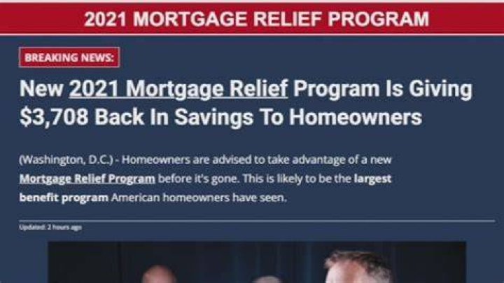 Government mortgage stimulus program 2021
