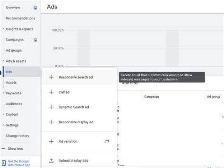 How does google ads generate responsive search ads