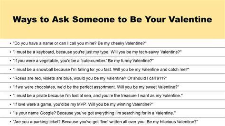 How To Ask Someone To Be Your Valentine