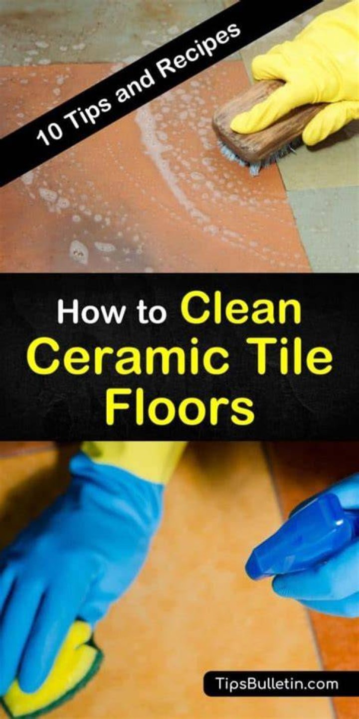 How to clean ceramic tile