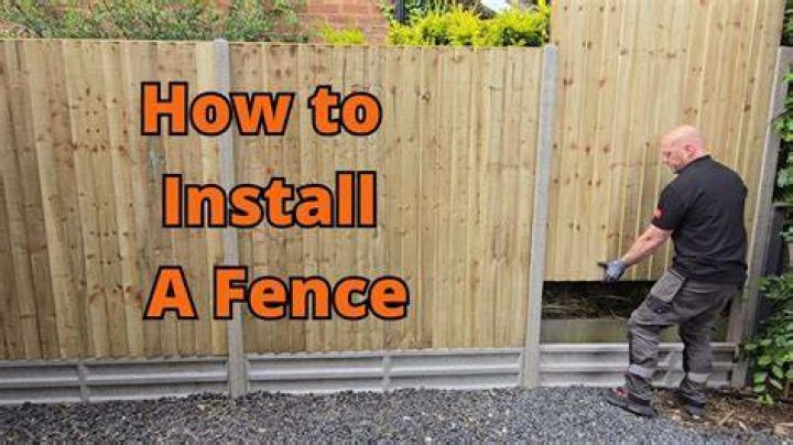 How to install a fence