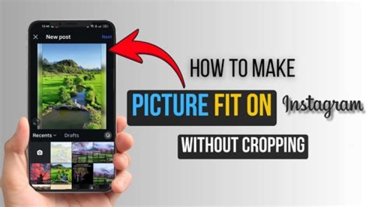 How to make pictures fit on instagram without cropping