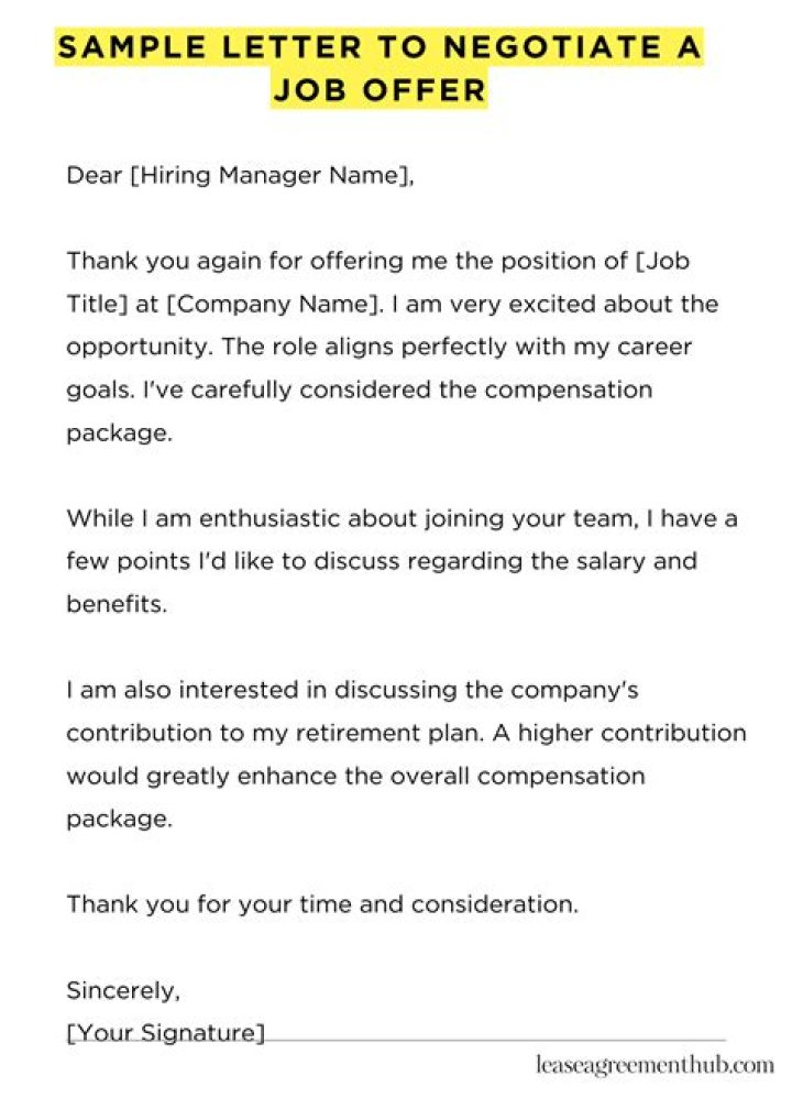 How to Negotiate an Offer ?