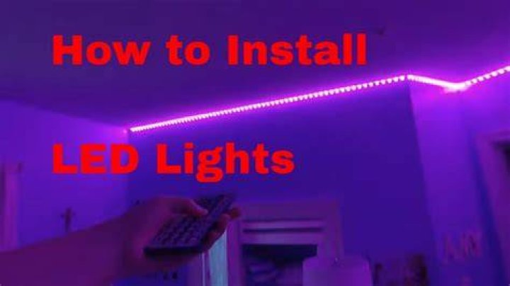 How to put led lights up
