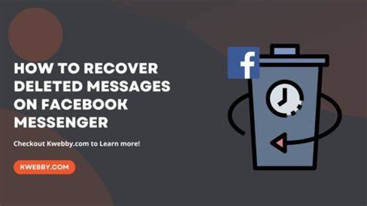 How to recover deleted messages on facebook messenger
