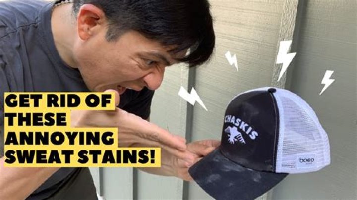 How to remove sweat stains from hat