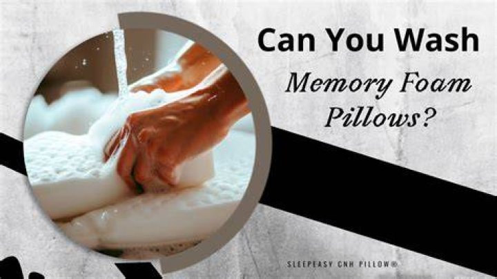How to wash memory foam pillow