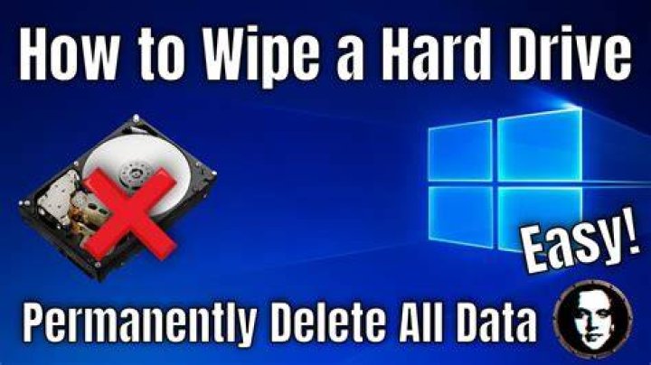 How to wipe a hard drive windows 10