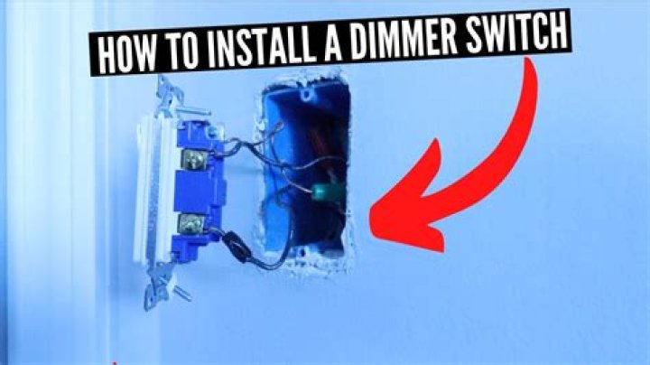 Installing a dimmer switch - How To Discuss