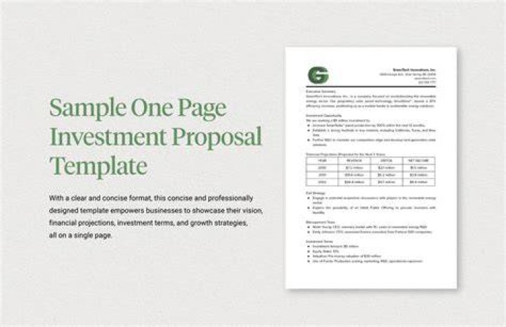 Investment proposal - How To Discuss