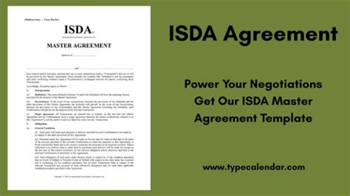 ISDA Master Agreement - How To Discuss