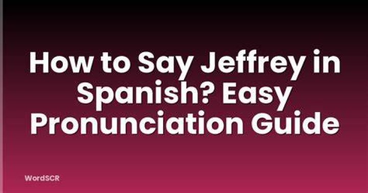 Jeff In Spanish - How To Discuss