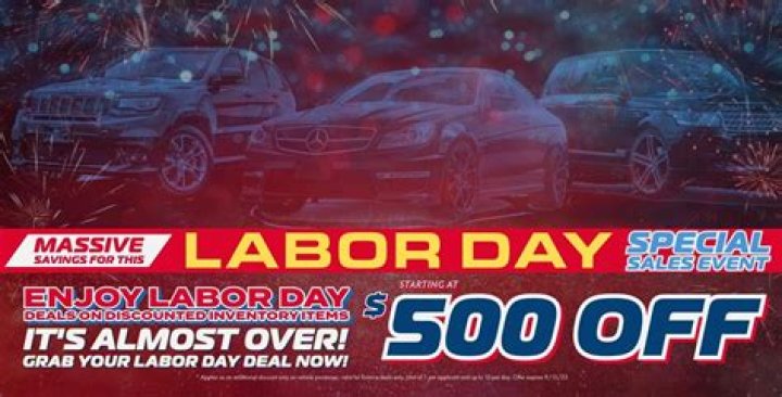 Labor day car sales 2020