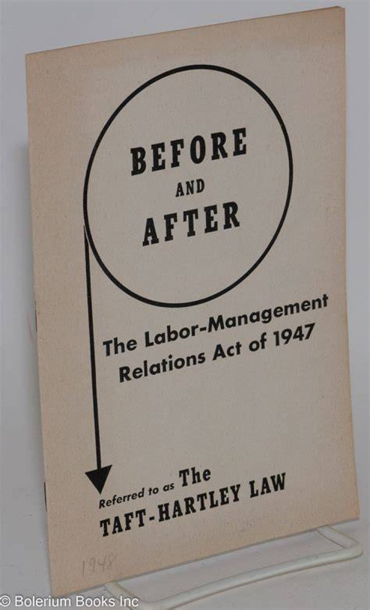 Labor-Management Relations Act Of 1947 (Taft-Hartley Act)