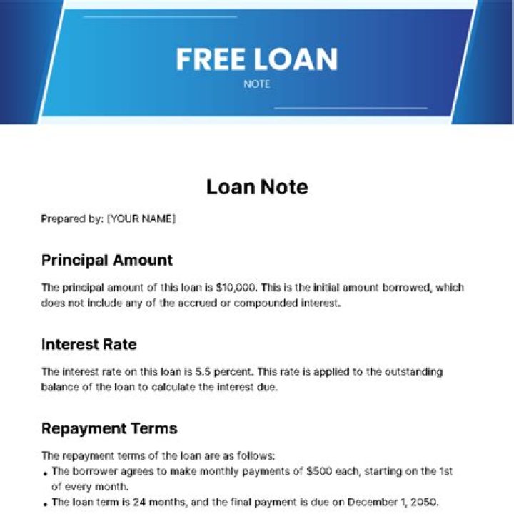 Loan note - How To Discuss