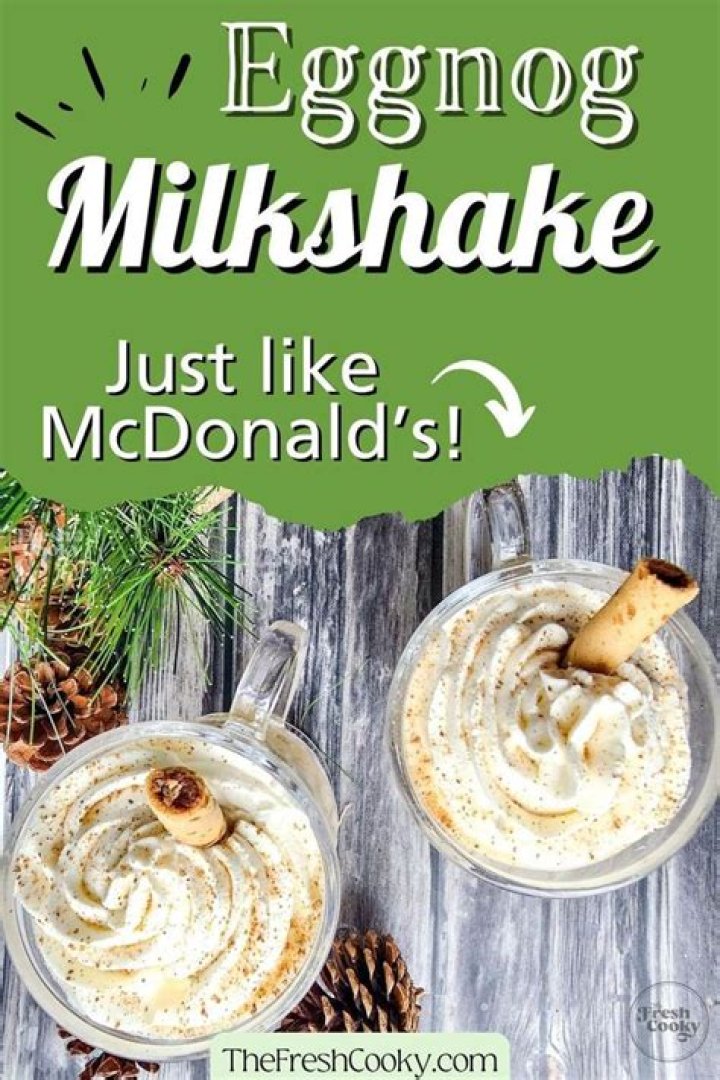 Mcdonald's Eggnog Shake - How To Discuss