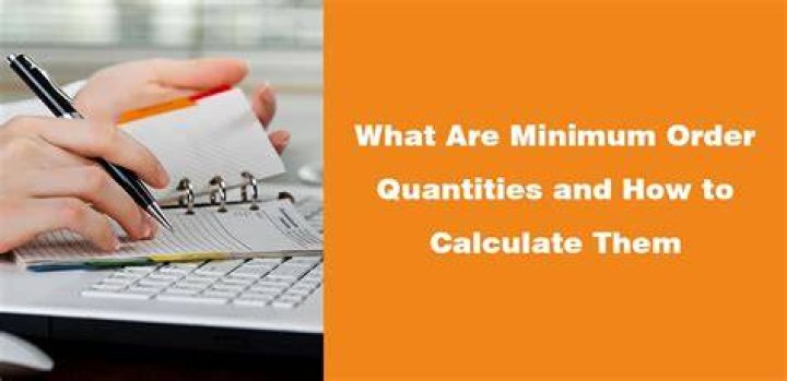 Minimum order - How To Discuss