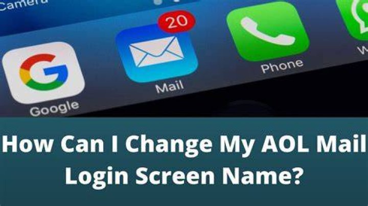 My Aol Mail Login Screen Name