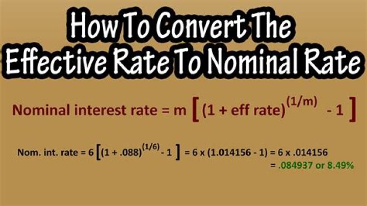 Nominal rate - How To Discuss