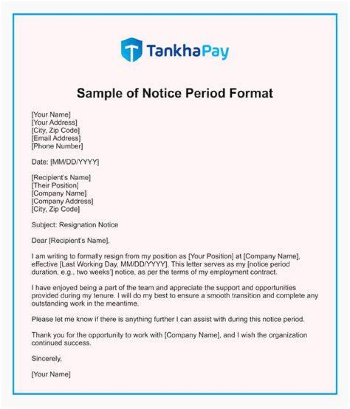 Notice period - How To Discuss