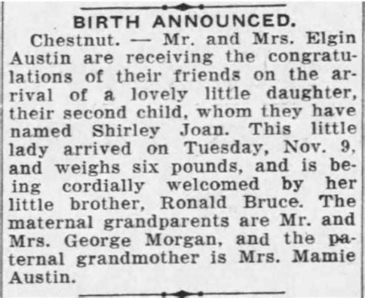 Old Newspaper Birth Announcements - How To Discuss