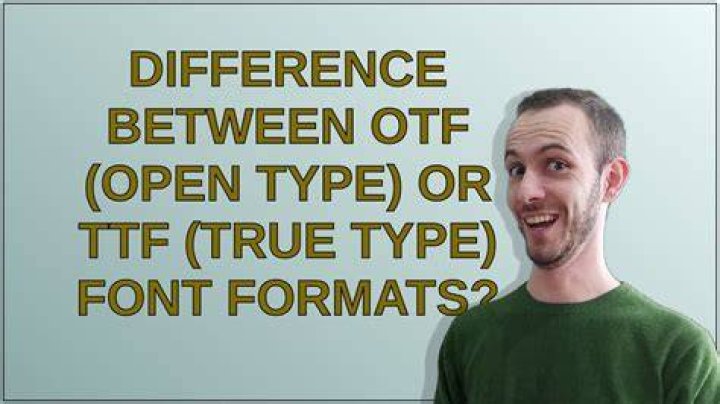 Otf font - How To Discuss