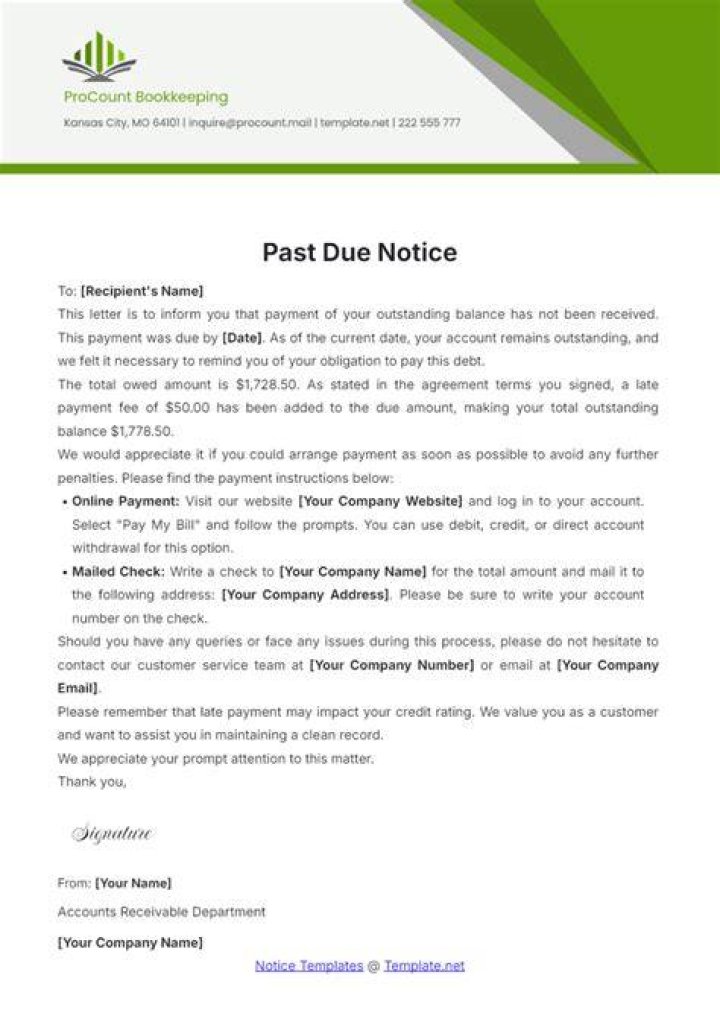 Past due loan - How To Discuss