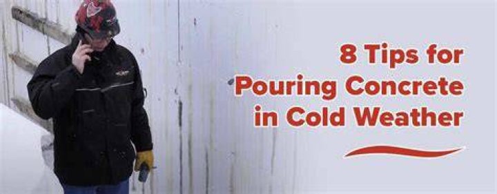 Pouring concrete in cold weather