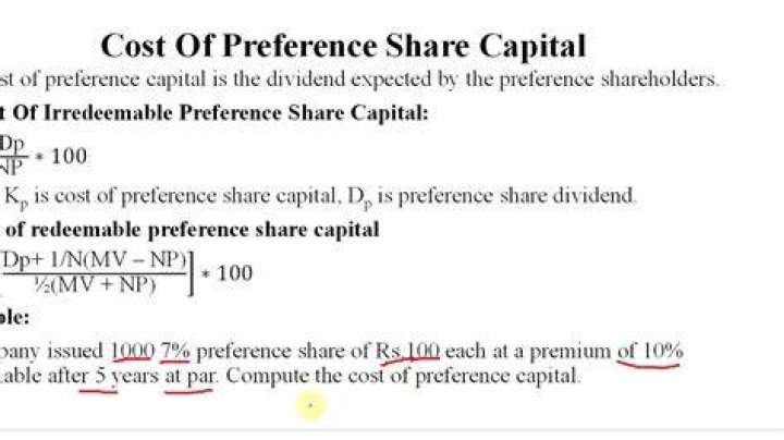 Preference share capital - How To Discuss