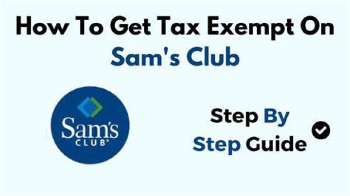 Sam's Club Tax Exempt - How To Discuss