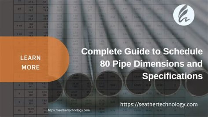 Schedule 80 pipe - How To Discuss