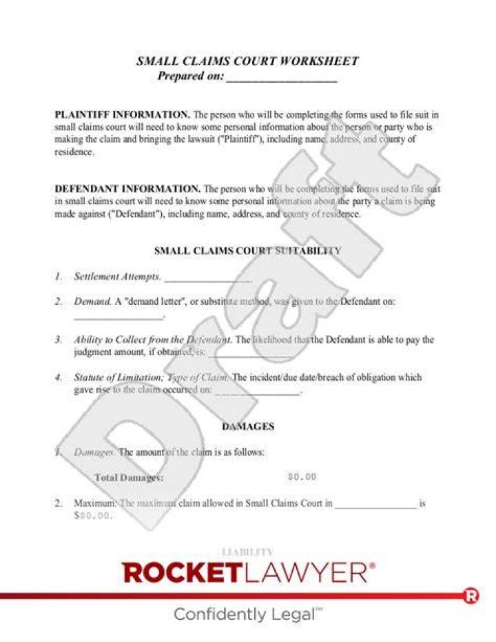 Small Claims Court - How To Discuss