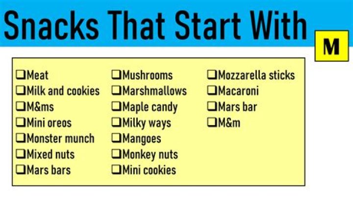 Snacks That Start With M